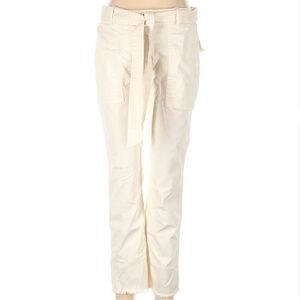 Vineyard Vines Belted Raw Hem Straight Leg Ankle Length Chinos Size 4